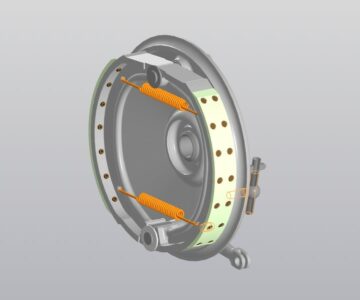 3D модель Тормоз передний мотоцикла М-72