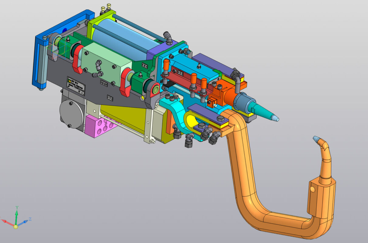 3D модель Клещи сварочные роботизированные CБ