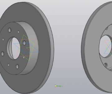 3D модель Диск тормозной ВАЗ 2108