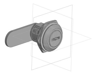 3D модель Замок почтовый