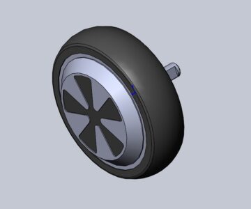 3D модель Мотор-колесо гироскутера 6.5" 250W