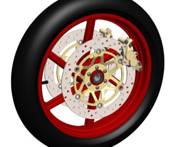 3D модель Колесо переднее мотоцикл Honda