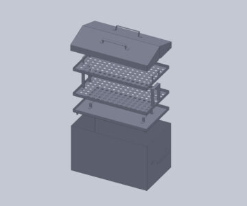 3D модель Коптильня (500х300х300)