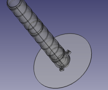 3D модель Спиральная антенна 2.1GHz