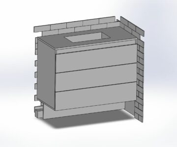 3D модель Тумба под раковину