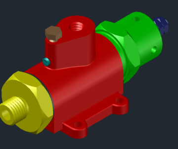 3D модель Регулятор давления МЧ00.16 в AutoCAD