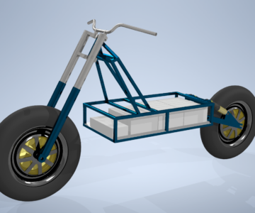 3D модель Платформа электро мотоцикла