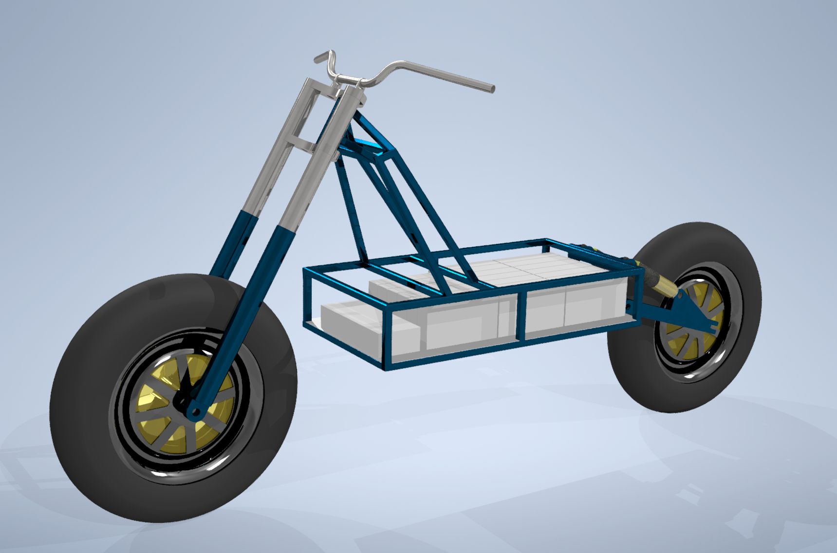 3D модель Платформа электро мотоцикла
