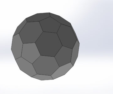 3D модель Модель усечённого икосаэдра.