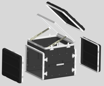 3D модель Рэковый кейс Gator GRC-10X8PU