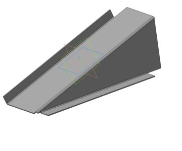 3D модель Кузовной элемент автомобиля ГАЗ-67 "Колпак тяги ручного тормоза"