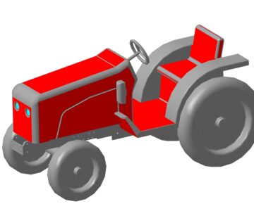 3D модель Модель минитрактора Kubota-B2741S
