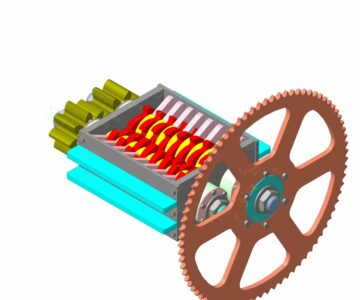 3D модель Шредер для измельчения различных материалов