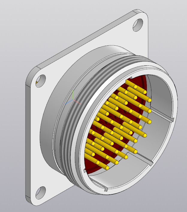 3D модель Разъём СНЦ282-41/30ВП11