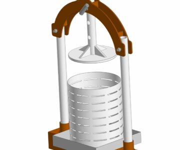 3D модель Виноградодавилка (соковыжималка)