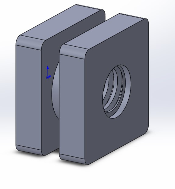 3D модель Закладная гайка 5 двери Montero Sport