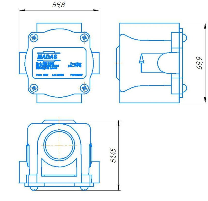 3D модель Газовый фильтр MADAS Серии FMС 6bar DN20