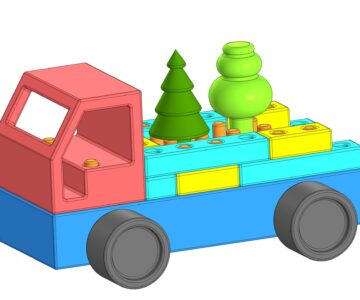 3D модель Грузовик-игрушка для детей