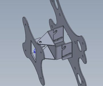 3D модель Кронштейн ТВ с разболтовкой 100х100, 100х200, 200х200
