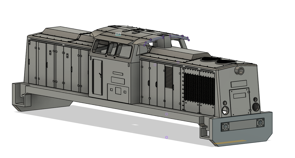 3D модель Корпус локомотив BR110 в масштабе 1/87