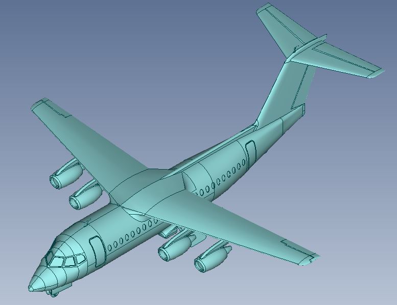 3D модель Модель самолета Avro Business Jet