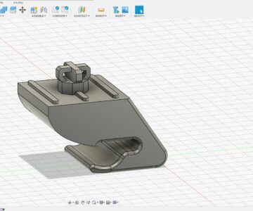 3D модель Холдер солнцезащитного козырька а/м ISUZU Bighorn
