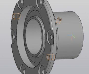 3D модель Корпус подшипника центробежного насоса