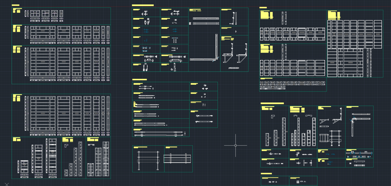 Чертеж Опалубочные панели бренда Acrow