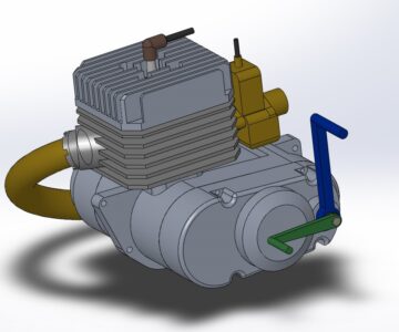 3D модель Двигатель мотоцикла Минск-125 3.115