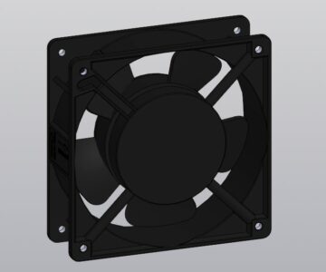 3D модель Модель кулера 120х120х38