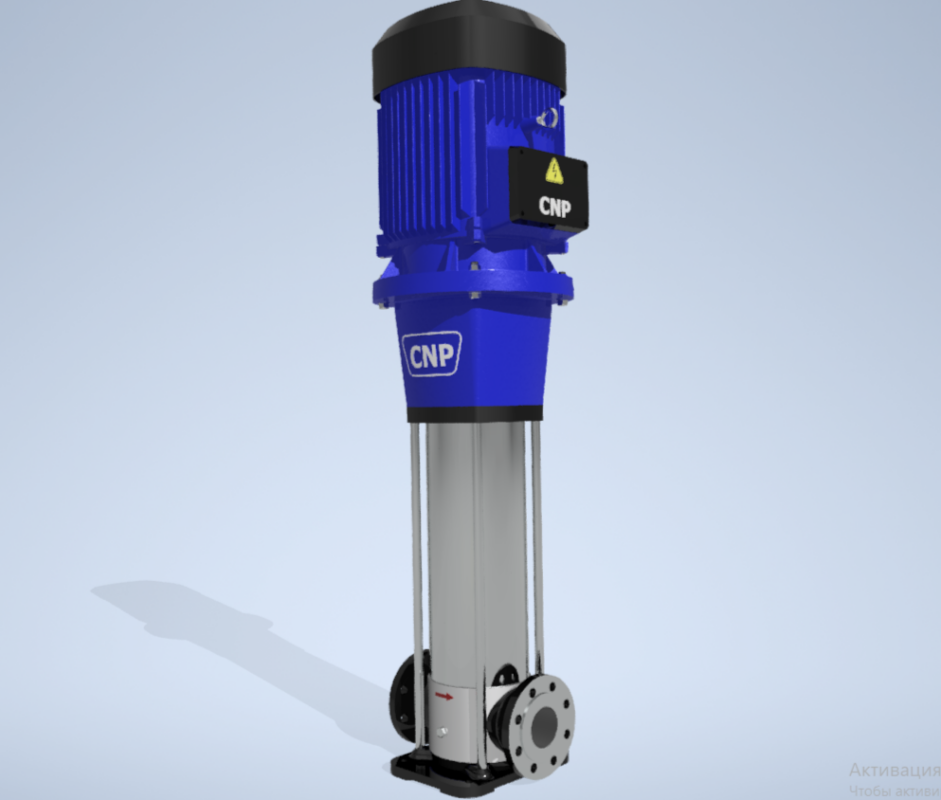 3D модель Насос CNP CDM32-6FSWPC — Вертикальный многоступенчатый