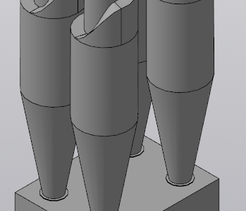 3D модель Циклон ЦН15-800х4 УП Тайра
