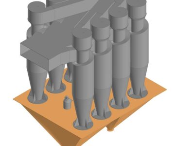 3D модель Групповой циклон ЦН15-850х8