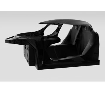 3D модель Монокок электромобиля Dubina Evo