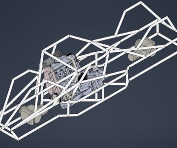 3D модель Рама квадроцикла на шинах низкого давления
