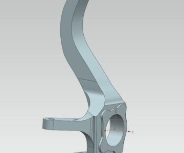 3D модель Модель автомобильного поворотного кулака