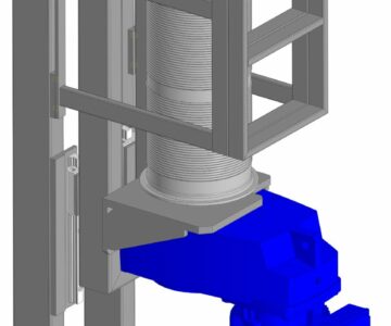 3D модель Лебедка театральная штанкетная вертикальная