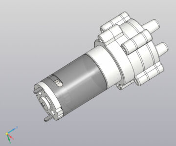 3D модель Модель водяного мембранного насоса Fiesta FX-12DC