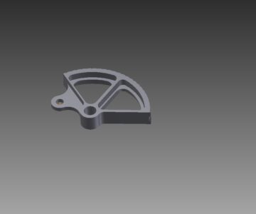3D модель Сектор зубчатый стояночного тормоза ж/д