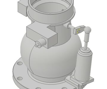 3D модель Клапан впускной RS-120N