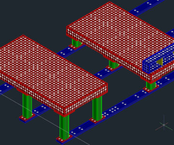 3D модель Универсальный сварочный стол 2000х1000