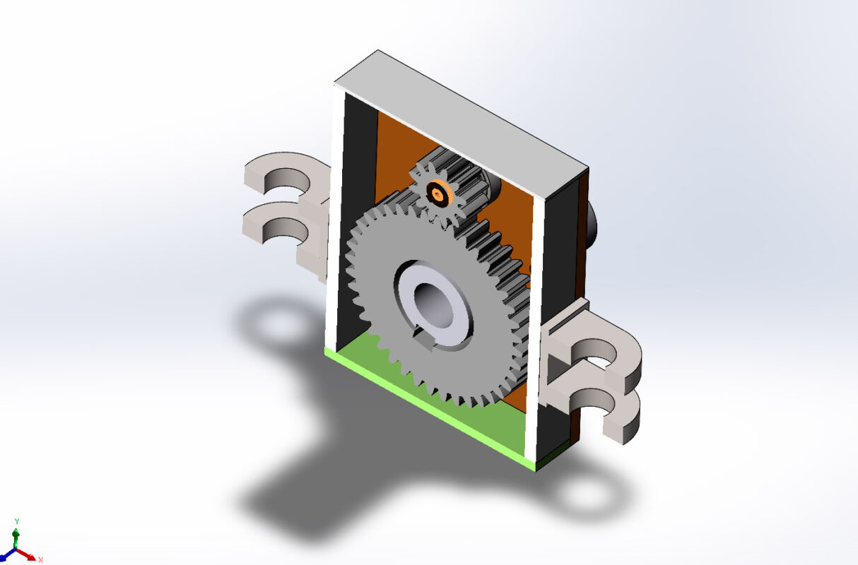 3D модель Редуктор вращатель установки управляемого прокола