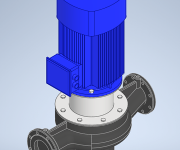 3D модель Насос вертикальный циркуляционный CNP серии TD125-32G/4