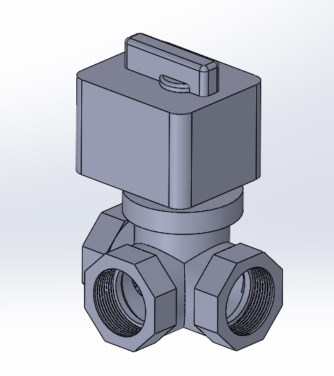 3D модель Клапан регулирующий поворотный Danfoss HRB 3R DN40