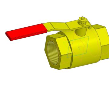 3D модель Кран шаровый 2" в.р.-в.р.