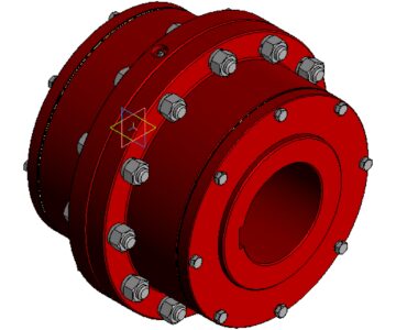 3D модель Муфта зубчатая МЗ-10 - трехмерная модель