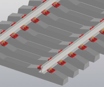 3D модель Рельсовое скрепление АРС 4