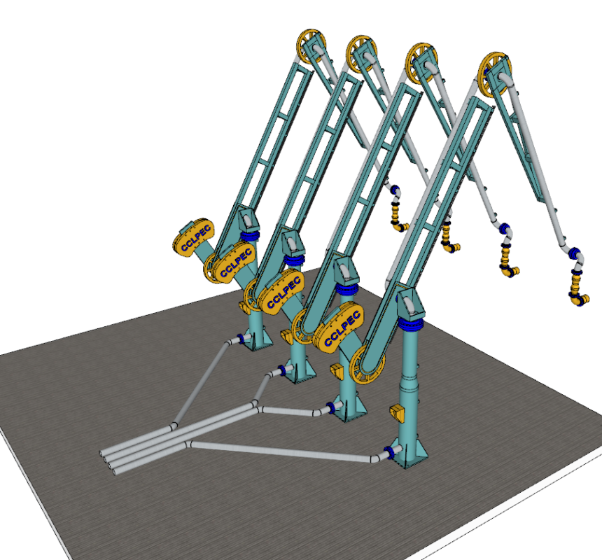 3D модель Стендер станция налива на судно