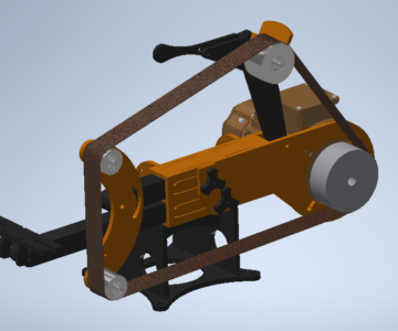 3D модель Гриндер в Inventor 2024