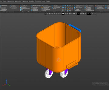 3D модель Тележка-чебурашка 200л